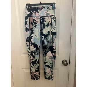 Sweaty Betty Women's Super Sculpt 7/8 Floral Printed 6 Leggings Mid Rise Stretch